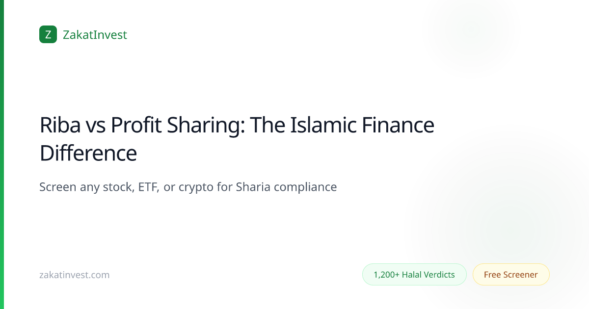 Riba vs Profit Sharing: The Islamic Finance Difference | ZakatInvest